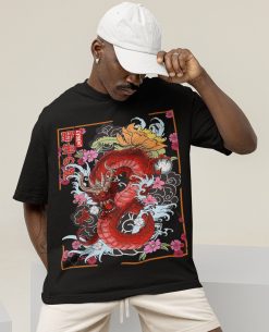 Aesthetic Illustration Raging Dragon Urban Unisex T-Shirt