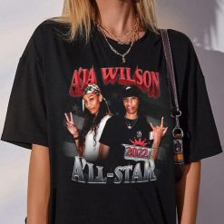 Aja Wilson Aja Wilson Bootleg 90s Style Unisex T-Shirt