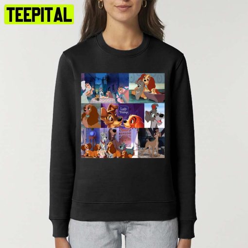 All Iconic Moments Lady And The Tramp Unisex T-Shirt