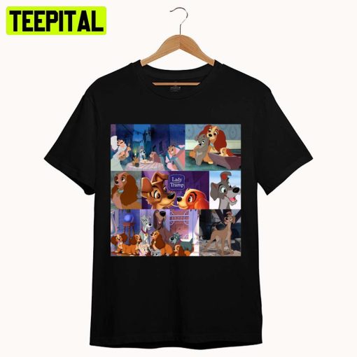 All Iconic Moments Lady And The Tramp Unisex T-Shirt