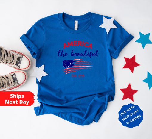 America The Beautiful America Flag 4 Of July Independence Day Unisex T-Shirt