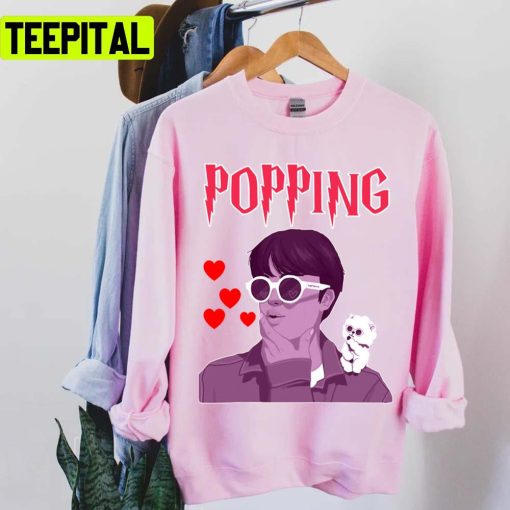 Animated Portrait Inspired Hy Jin Popping Unisex T-Shirt