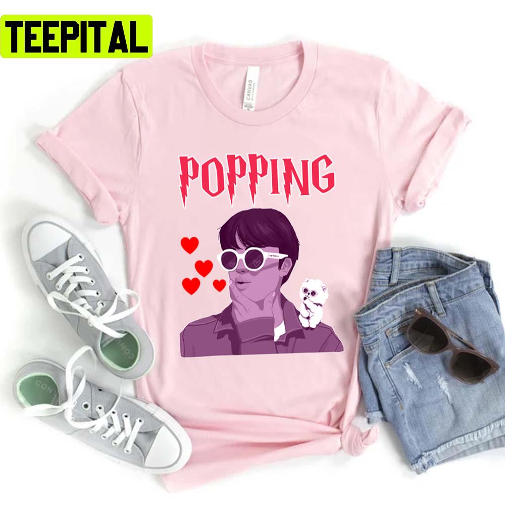 Animated Portrait Inspired Hy Jin Popping Unisex T-Shirt