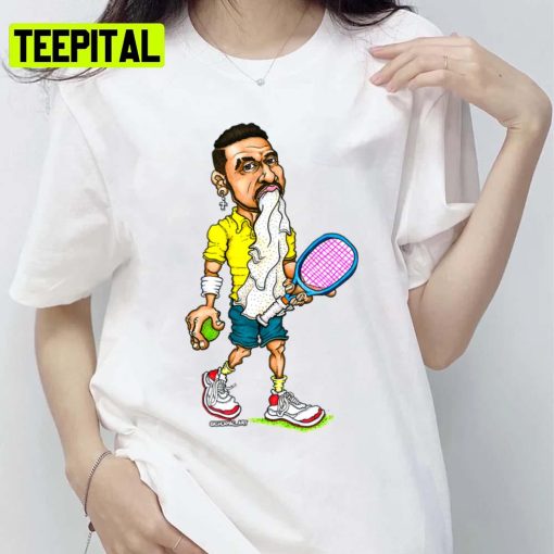 Animated Portrait Tennis Nick Kyrgios Unisex T-Shirt