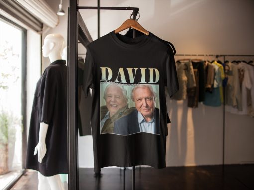 Art David Attenborough Retro Portrait Unisex T-Shirt