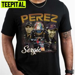 Art Sergio Perez Racing 90s Vintage F1 Red Bull Racing Unisex T-Shirt