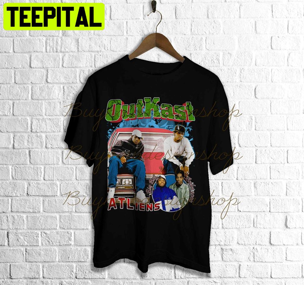 Atliens Outkast Hip Hop Vintage Rap Unisex T-Shirt