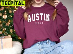 Austin Texas Vintage Art Unisex Sweatshirt