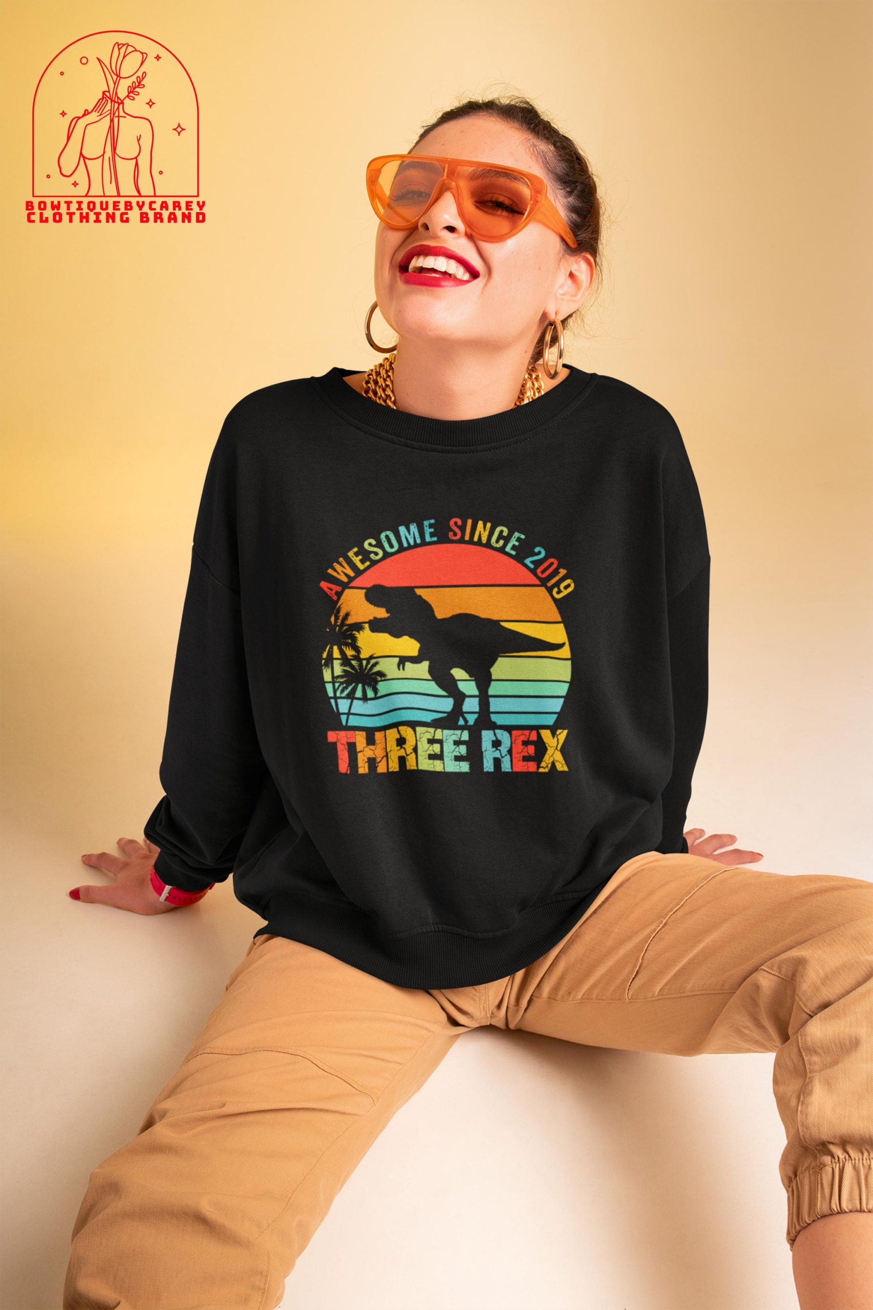 Awesome Since 2019 Three Rex Dinosaur T-Rex Jurassic Park Unisex T-Shirt