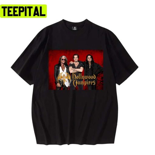 Band Hollywood Vampires Johnny Depp Unisex T-Shirt