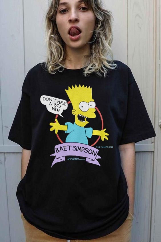 Bart Simpson Crewneck Bart Don't Have A Box Unisex T-Shirt