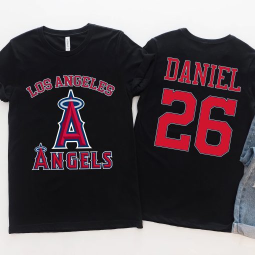 Baseball Mlb 2022 Customized Text Number Los Angeles Angels Unisex T-Shirt