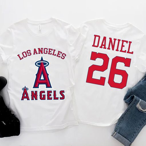 Baseball Mlb 2022 Customized Text Number Los Angeles Angels Unisex T-Shirt