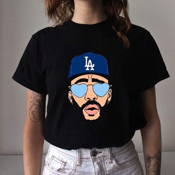 Baseball Player Bad Bunny Dodgers Meme Trending Unisex T-Shirt