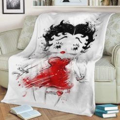 Betty Boop Shades Fleece Blanket Throw Blanket Gift