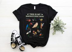 Birdwatching Bird Nerd Lover Watching Study Fan Shirt