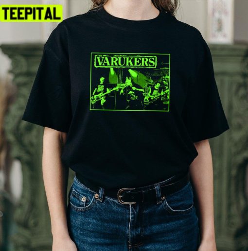 Black And Green Art The Varukers Unisex T-Shirt