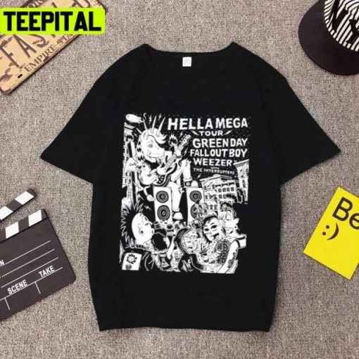 Black And White Hella 2021 2022 Limited Edition The Mega Tour Hella Event Unisex T-Shirt