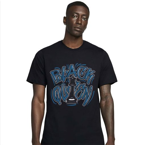 Black King Match Jordan 13 Retro Brave Blue Unisex T-Shirt