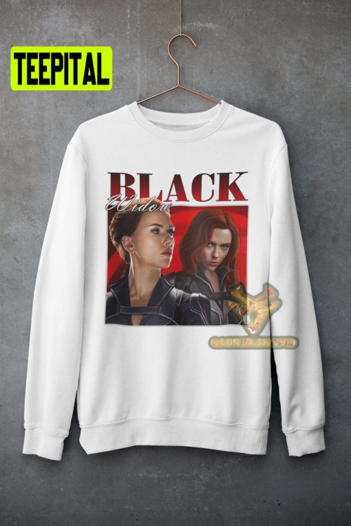 Black Widow Retro 80’s 90’s Vintage Unisex Sweatshirt