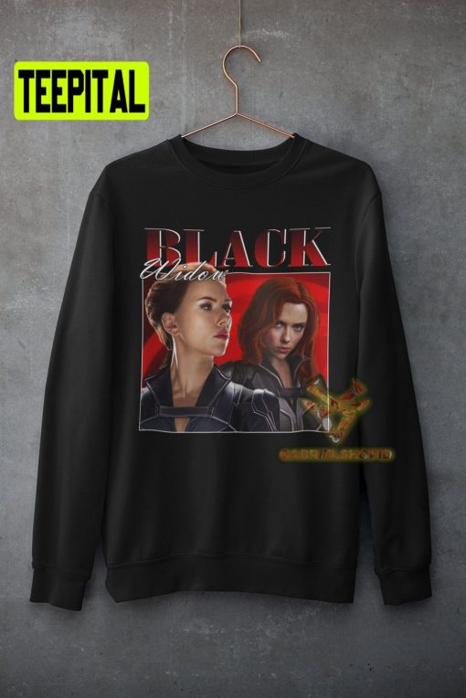 Black Widow Retro 80’s 90’s Vintage Unisex Sweatshirt