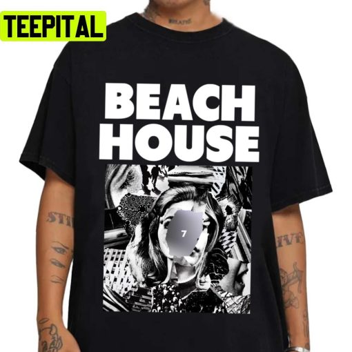 Blackk And White Colors Art Beach House Unisex T-Shirt