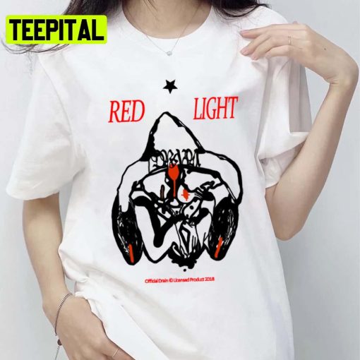 Bladee Drain Gang Red Light Character Logo Colored Design Unsex T-Shirt