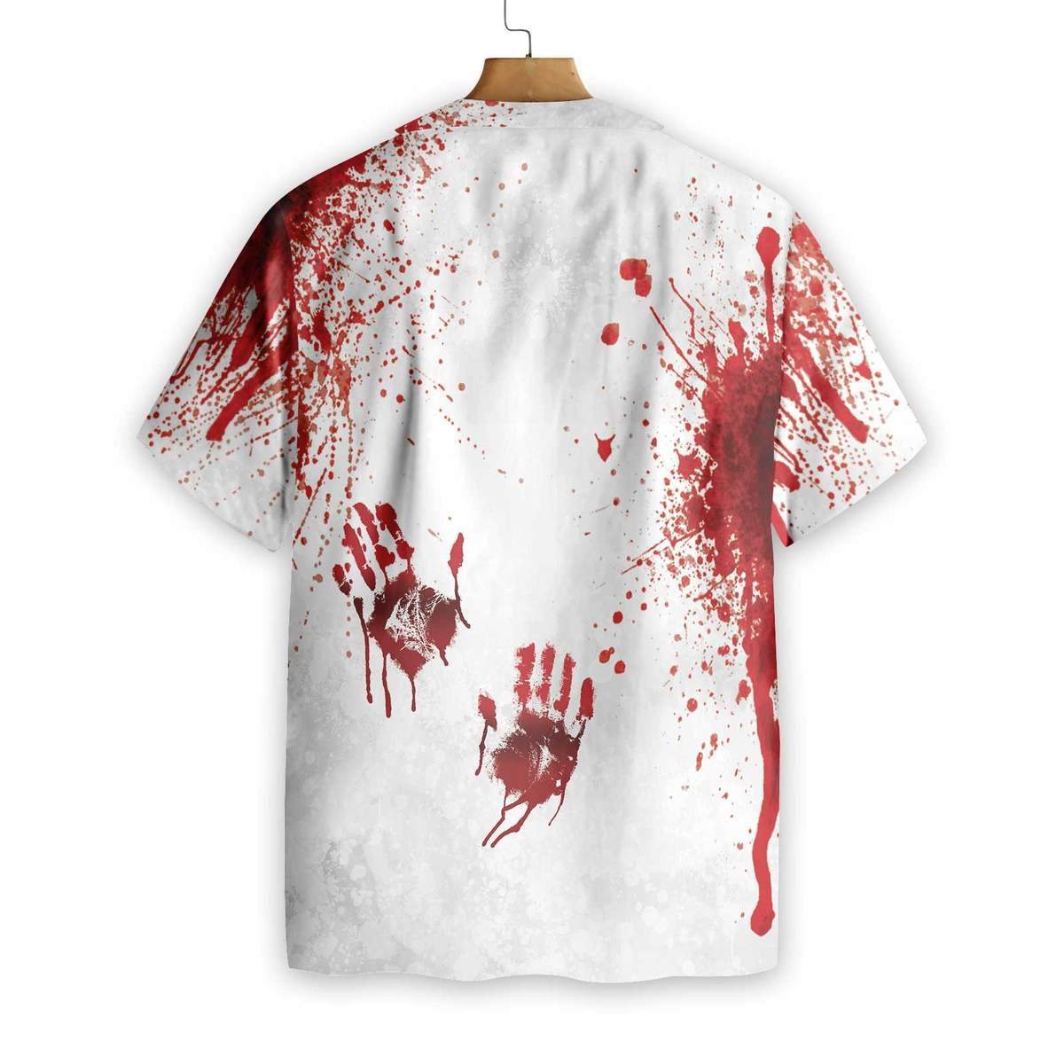 Blood Splatter I’m Fine 3d All Over Print Summer Button Design For Halloween Hawaii Shirt