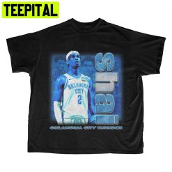 Blue Graphic Shai Gilgeous-Alexander Sga Okc Thunder Unisex T-Shirt