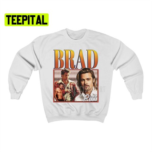 Brad Pitt Retro Vintage Art Unisex Sweatshirt