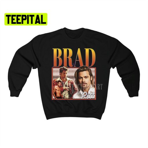 Brad Pitt Retro Vintage Art Unisex Sweatshirt