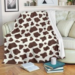 Brown And White Cow Bestseller Fleece Blanket Throw Blanket Gift