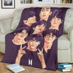 Bts Premium Fleece Blanket Throw Blanket Gift