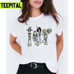 Burtons Of Oz Corpse Bride Characters Unisex T-Shirt