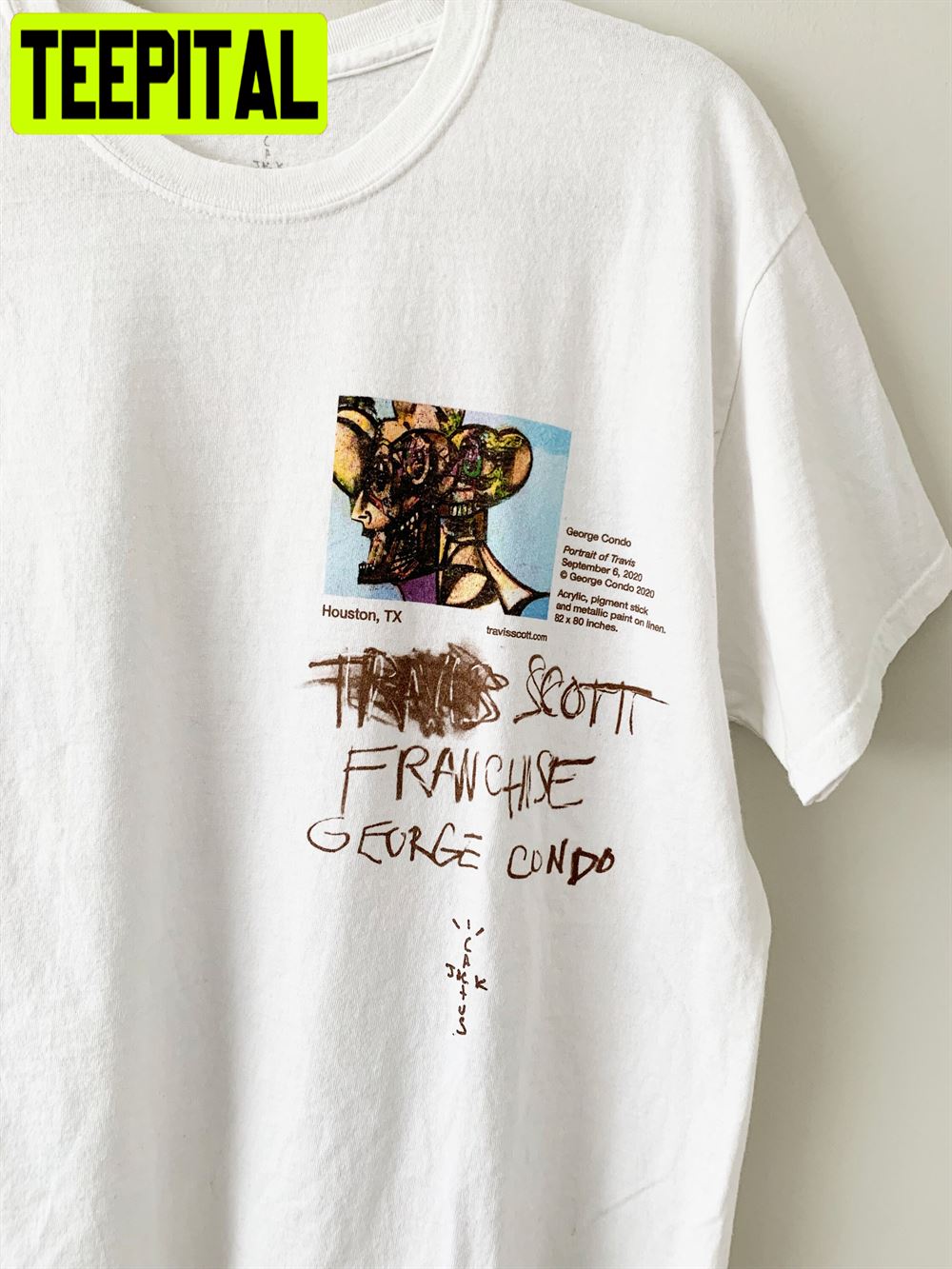 Travis Scott Portrait FRANCHISE T-Shirt Merch