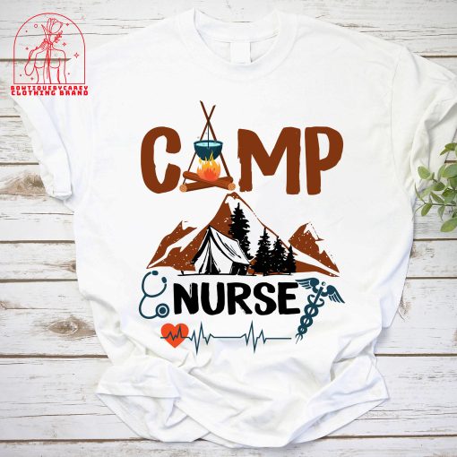 Camp Nurse Camping Picnic Nurselife Outdoor Adventure Camping Lovers Unisex T-Shirt