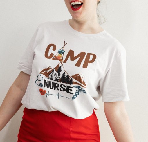 Camp Nurse Camping Picnic Nurselife Outdoor Adventure Camping Lovers Unisex T-Shirt