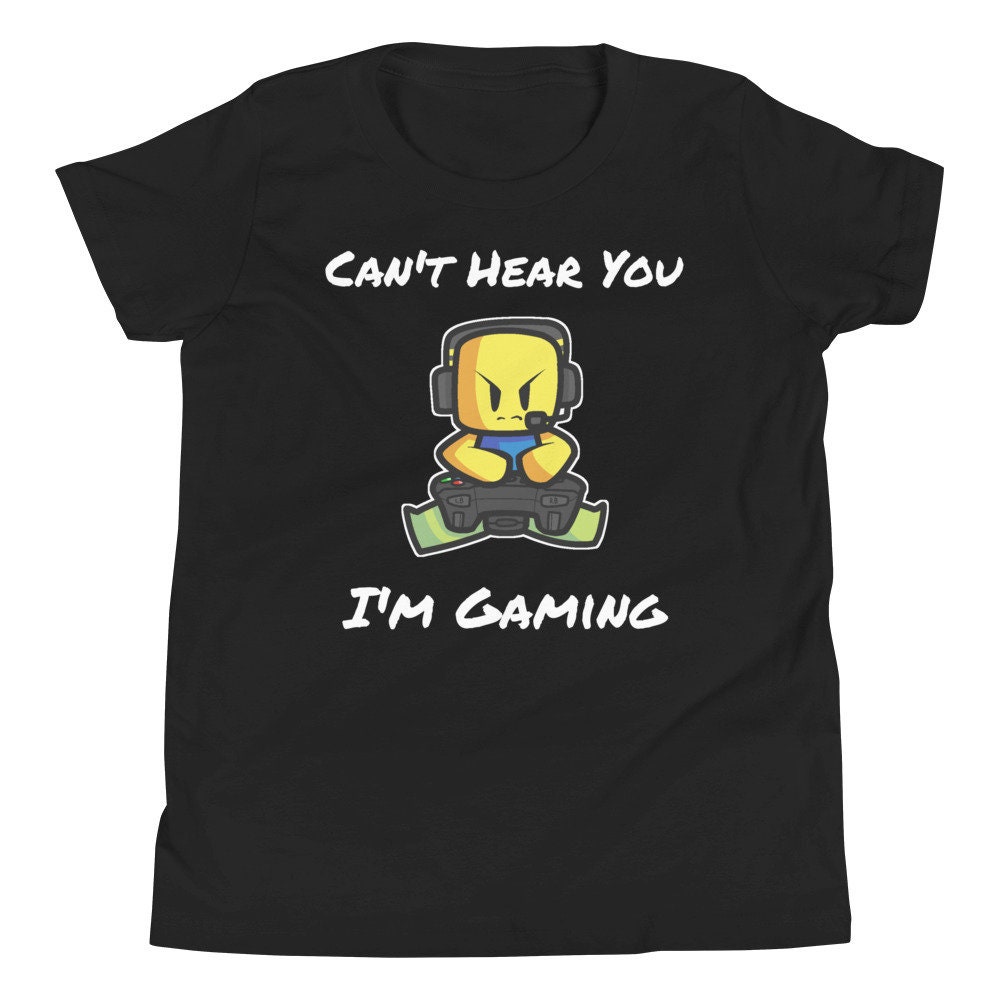 Can't Hear You I'm Gaming Roblox Roblox Noob Roblox Kids Gaming Youth  Unisex T-Shirt – Teepital – Everyday New Aesthetic Designs