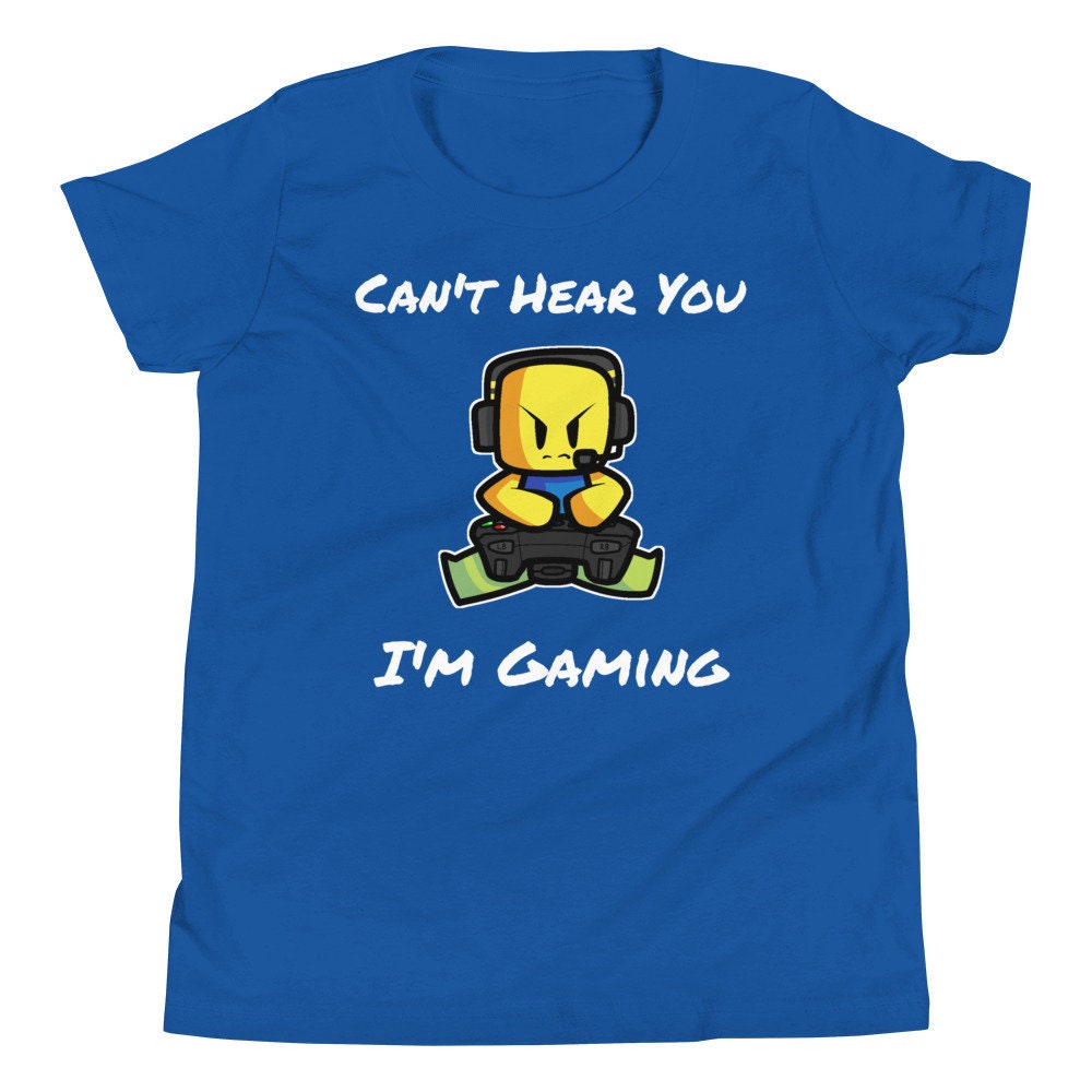Can't Hear You I'm Gaming Roblox Roblox Noob Roblox Kids Gaming Youth  Unisex T-Shirt – Teepital – Everyday New Aesthetic Designs