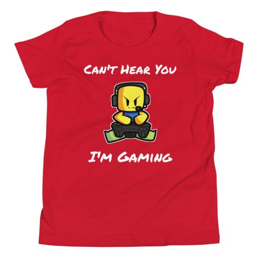 Can’t Hear You I’m Gaming Roblox Roblox Noob Roblox Kids Gaming Youth Unisex T-Shirt