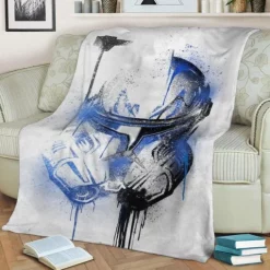 Captain Rex Graffiti Helmet Fleece Blanket Throw Blanket Gift