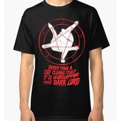 Cat Pentagram Funny T-Shirt