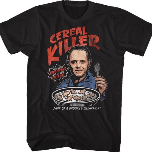 Cereal Killer Silence Of The Lambs 80s 90s Horror Unisex T-Shirt