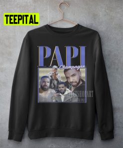 Champagne Papi Retro Vintage Art Unisex Sweatshirt