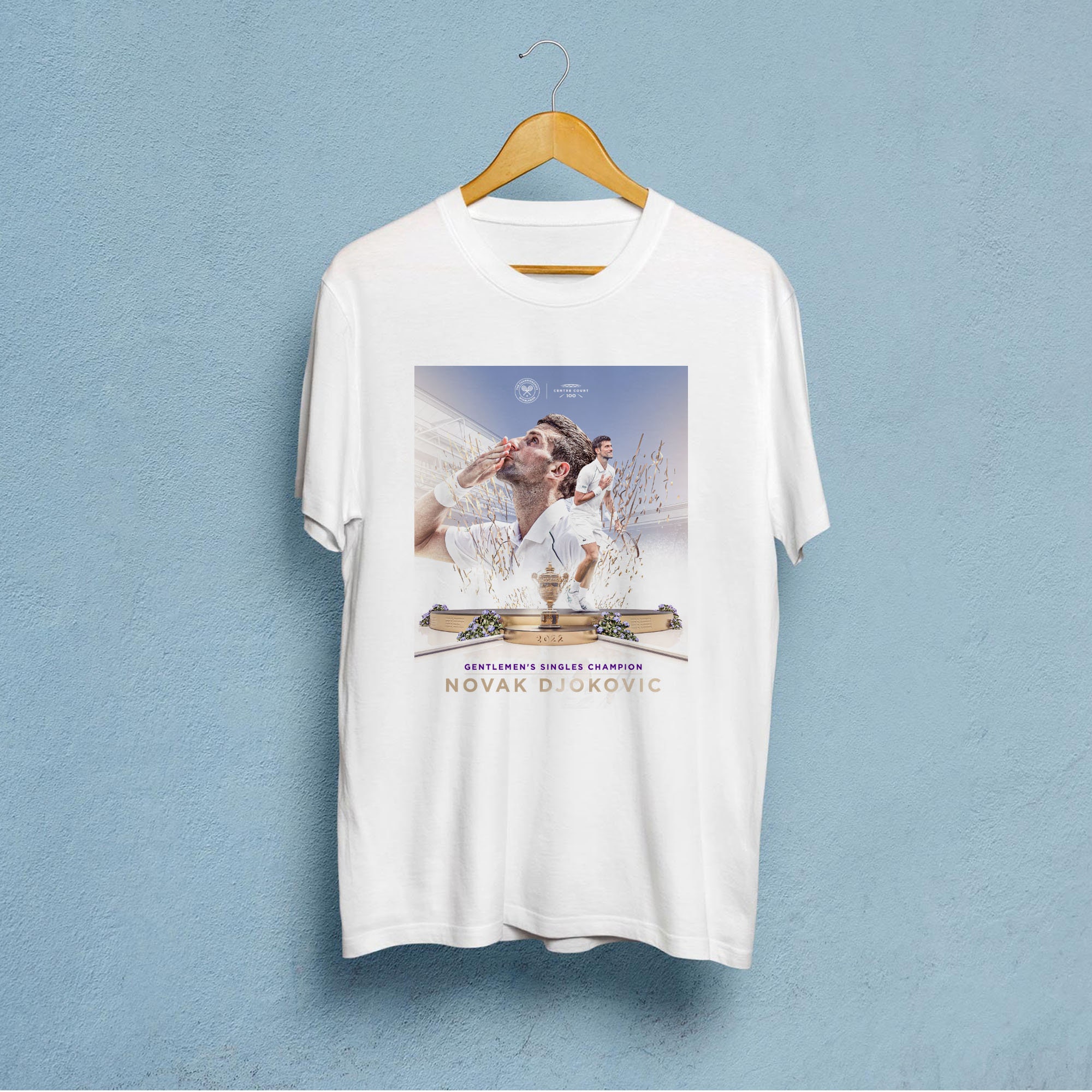 Champion Wimbledon 2022 21 Tennis Novak Djokovic Unisex T-Shirt