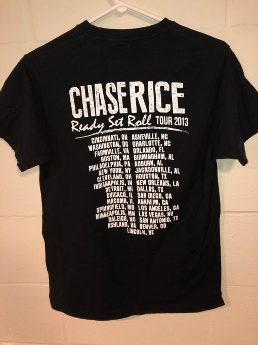 Chase Rice 2013 Tour Size Medium Country Ready Set Roll T-Shirt