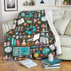 Chemistry Pattern Fleece Blanket Throw Blanket Gift