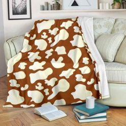 Chocolate And Milk Cow Bestseller Fleece Blanket Throw Blanket Gift