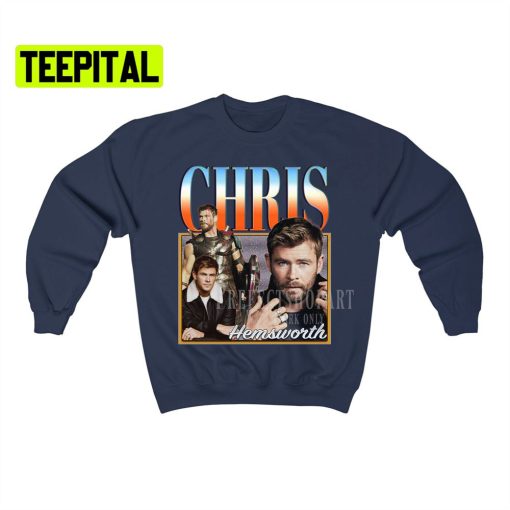 Chris Hemsworth Retro Vintage Art Unisex Sweatshirt