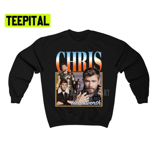 Chris Hemsworth Retro Vintage Art Unisex Sweatshirt